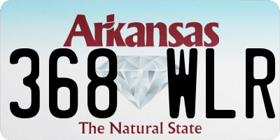 AR license plate 368WLR