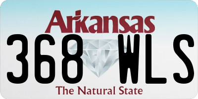 AR license plate 368WLS