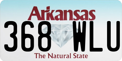 AR license plate 368WLU