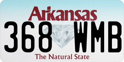 AR license plate 368WMB