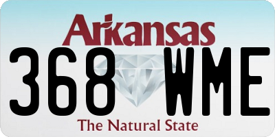 AR license plate 368WME