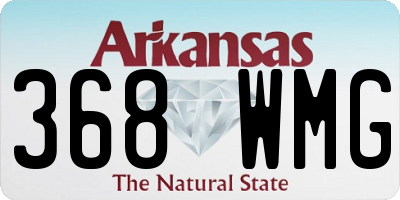AR license plate 368WMG