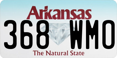 AR license plate 368WMO