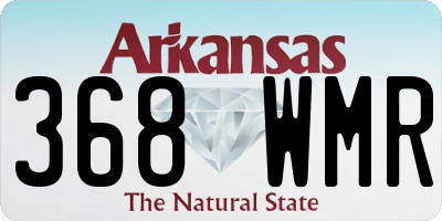 AR license plate 368WMR