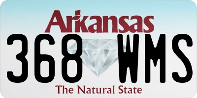 AR license plate 368WMS