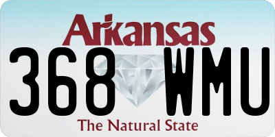 AR license plate 368WMU