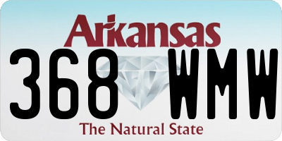 AR license plate 368WMW