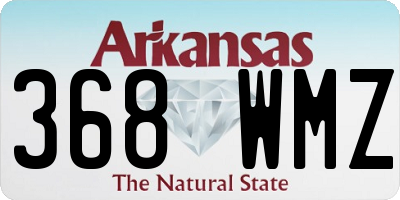 AR license plate 368WMZ