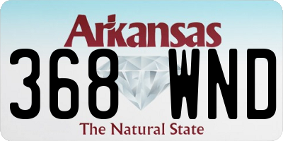 AR license plate 368WND