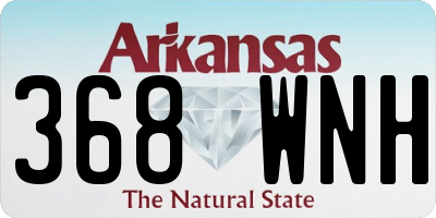 AR license plate 368WNH