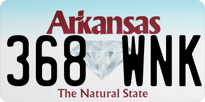 AR license plate 368WNK