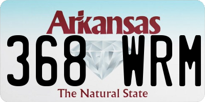 AR license plate 368WRM