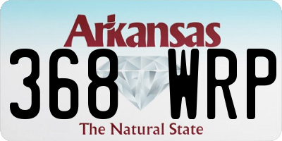 AR license plate 368WRP