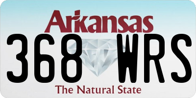 AR license plate 368WRS