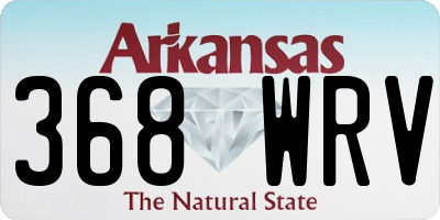 AR license plate 368WRV