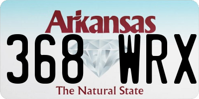 AR license plate 368WRX