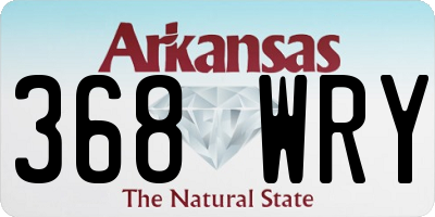 AR license plate 368WRY