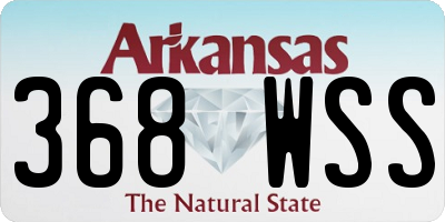 AR license plate 368WSS