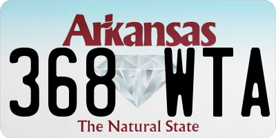 AR license plate 368WTA