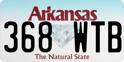 AR license plate 368WTB