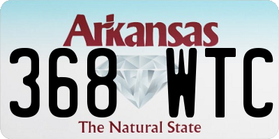 AR license plate 368WTC