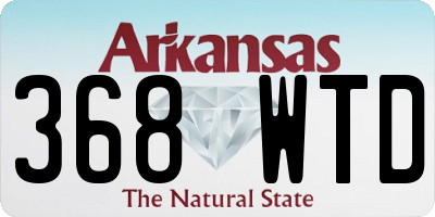 AR license plate 368WTD