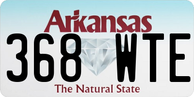 AR license plate 368WTE