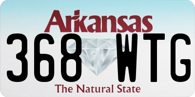 AR license plate 368WTG