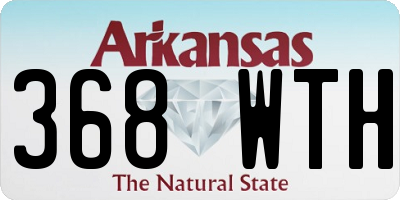 AR license plate 368WTH