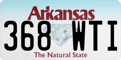 AR license plate 368WTI