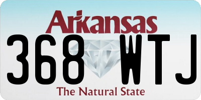 AR license plate 368WTJ