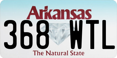 AR license plate 368WTL