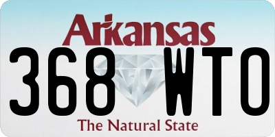 AR license plate 368WTO
