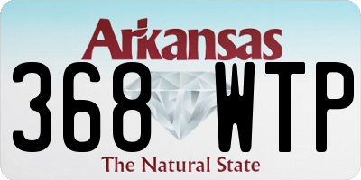 AR license plate 368WTP