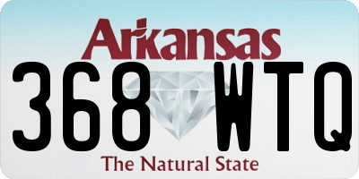 AR license plate 368WTQ
