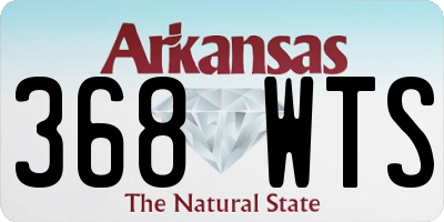 AR license plate 368WTS
