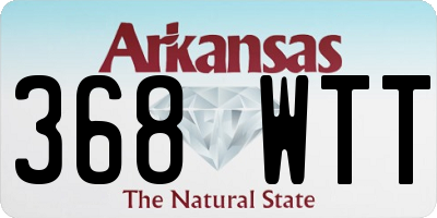 AR license plate 368WTT