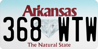AR license plate 368WTW