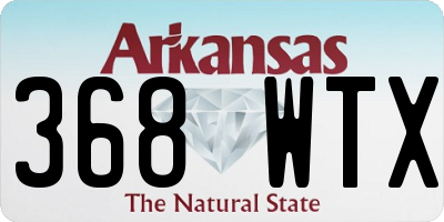AR license plate 368WTX