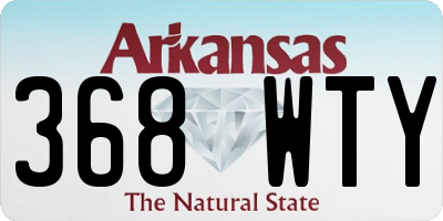 AR license plate 368WTY