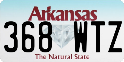 AR license plate 368WTZ