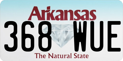 AR license plate 368WUE