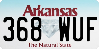 AR license plate 368WUF