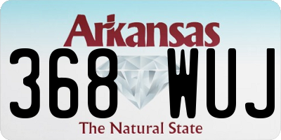AR license plate 368WUJ