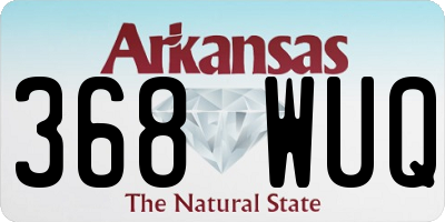 AR license plate 368WUQ