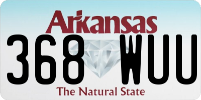 AR license plate 368WUU