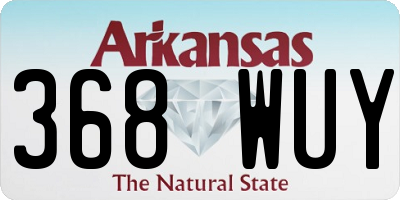 AR license plate 368WUY