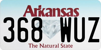 AR license plate 368WUZ