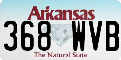 AR license plate 368WVB