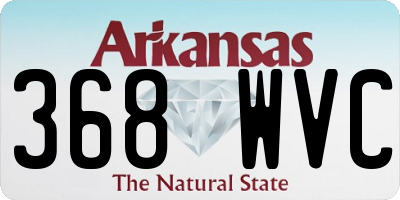 AR license plate 368WVC